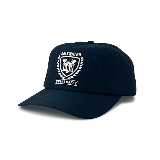 Saltwater University Snapback- Navy