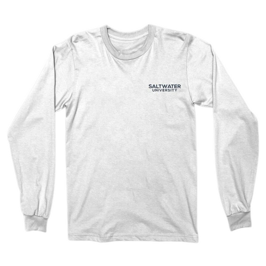 Saltwater University Long sleeve- White